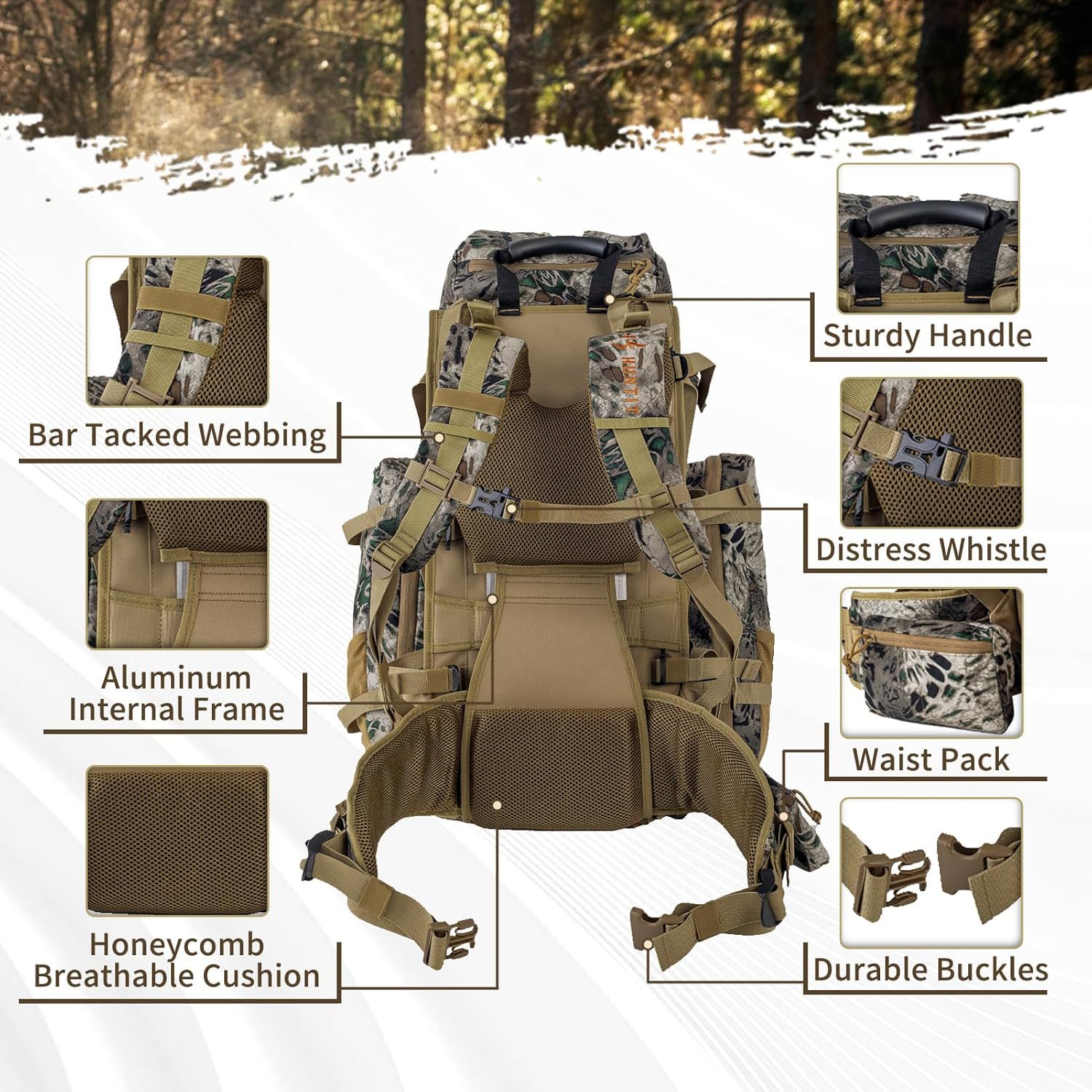Medium Tactical Backpacks (30-50L) - ZSB05